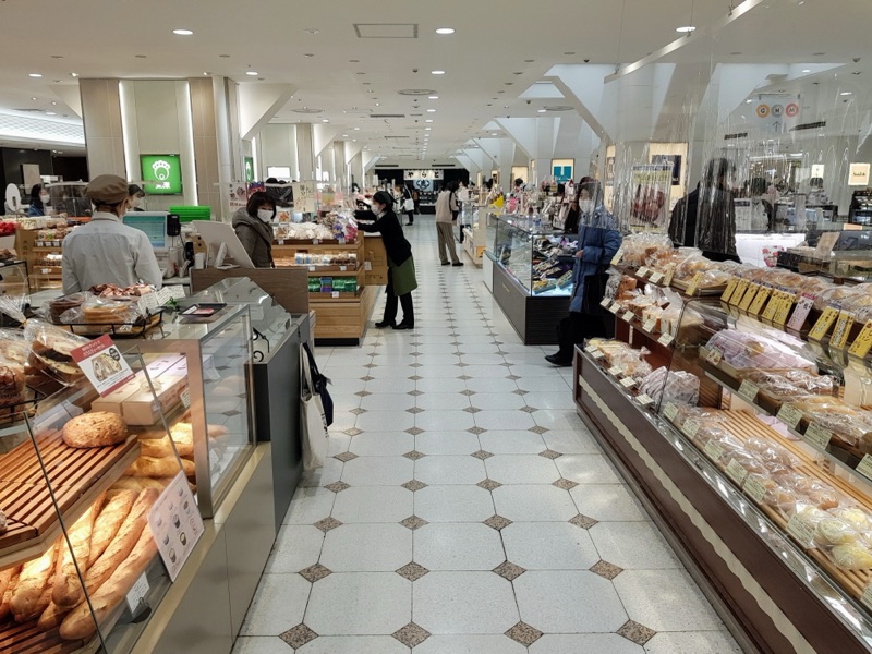 Ginza Mitsukoshi depachika food hall in Tokyo