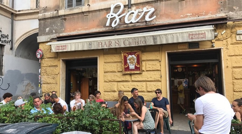 Bar San Calisto in Trastevere — classic Roman neighborhood bar