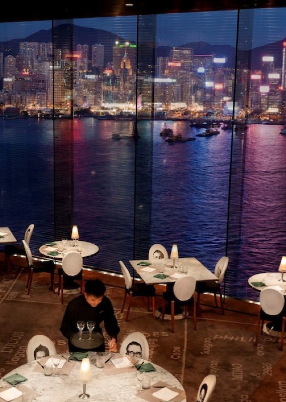 Felix bar at The Peninsula Hong Kong designed by Philippe Starck