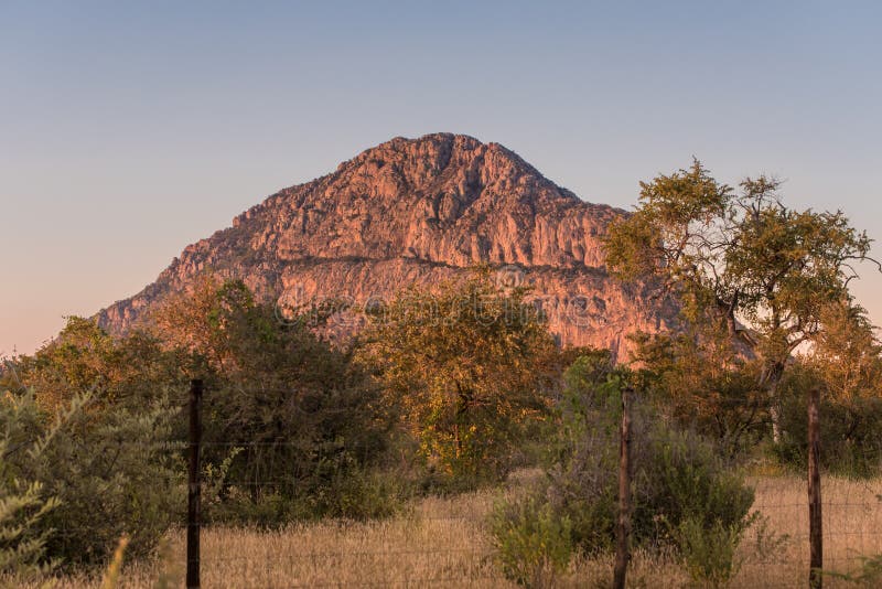 Sunset from Male Hill in Male Hill upper slopes, Tsodilo Hills