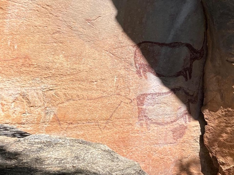 White Paintings Rock Shelter in Male Hill, Tsodilo Hills