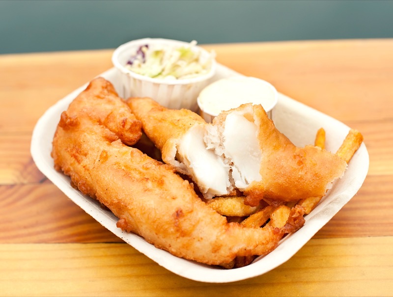 Red Fish Blue Fish in Inner Harbour — An iconic waterfront eatery serving up some of Victoria's best fish and chips, t