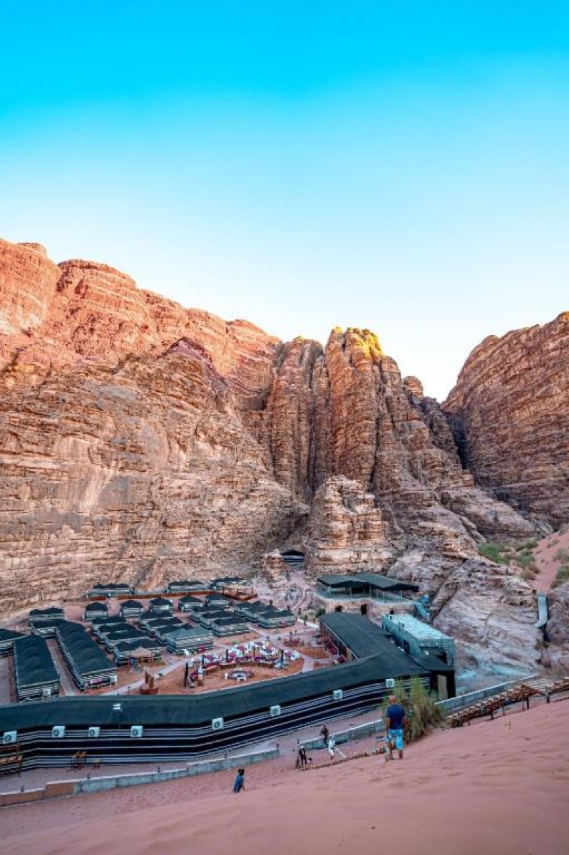 Rahayeb Desert Camp tents in Wadi Rum