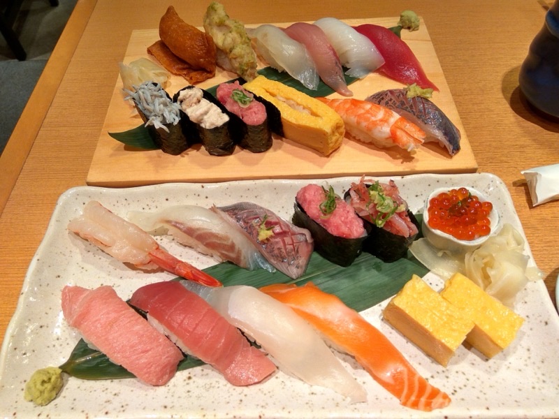 Sushi no Midori Yokohama Landmark Plaza in Minatomirai — A perpetually popular sushi chain known for generous portions, fresh seafood, an
