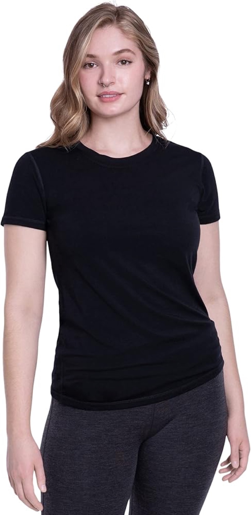 Woolly Clothing merino wool crew neck base layer shirt