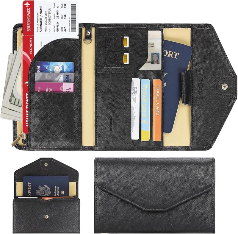 Zoppen RFID travel passport wallet organizer