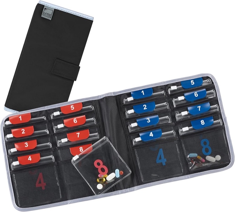 Lewis N. Clark travel pill organizer case