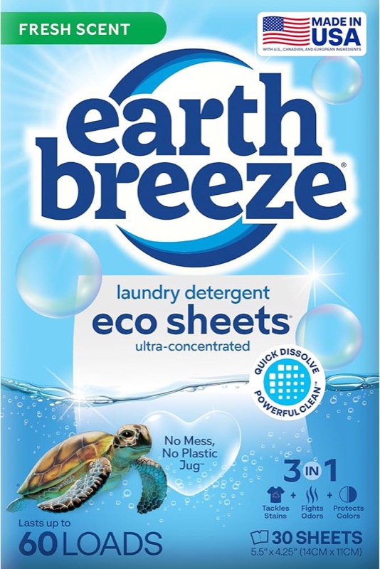 Travel laundry detergent sheets