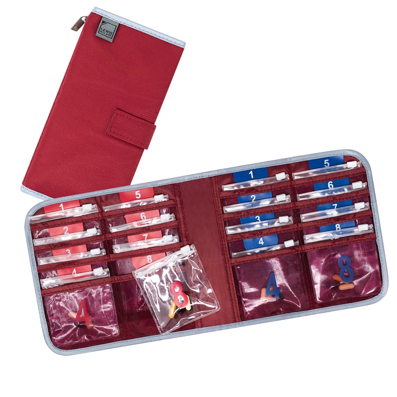 Travel pill organizer case