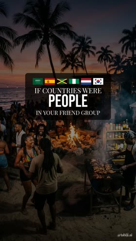 Killed format: Countries as Personalities — If Countries Were People in Your Friend Group
