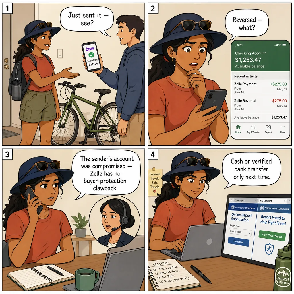 Marketplace Seller-Side Compromise & Clawback — comic illustration