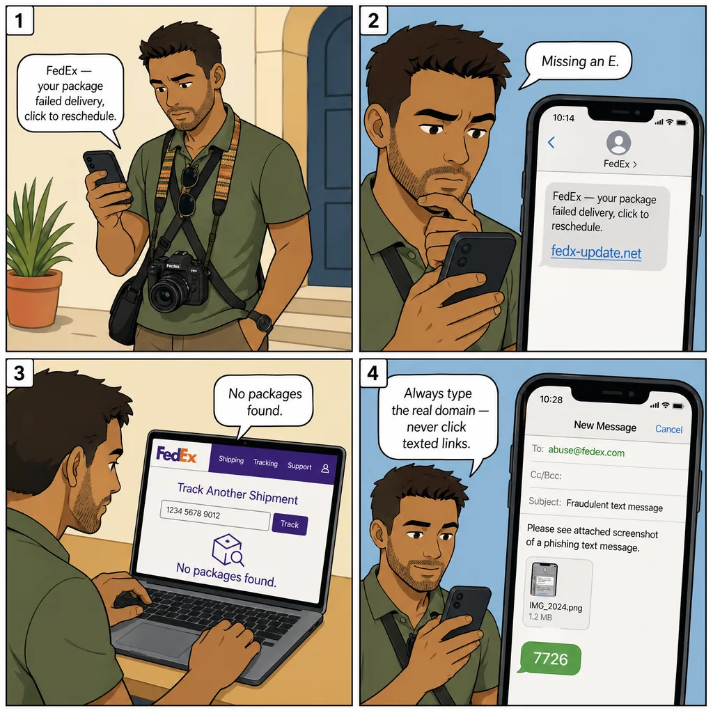 FedEx / UPS / Amazon Carrier-Brand Clones — comic illustration