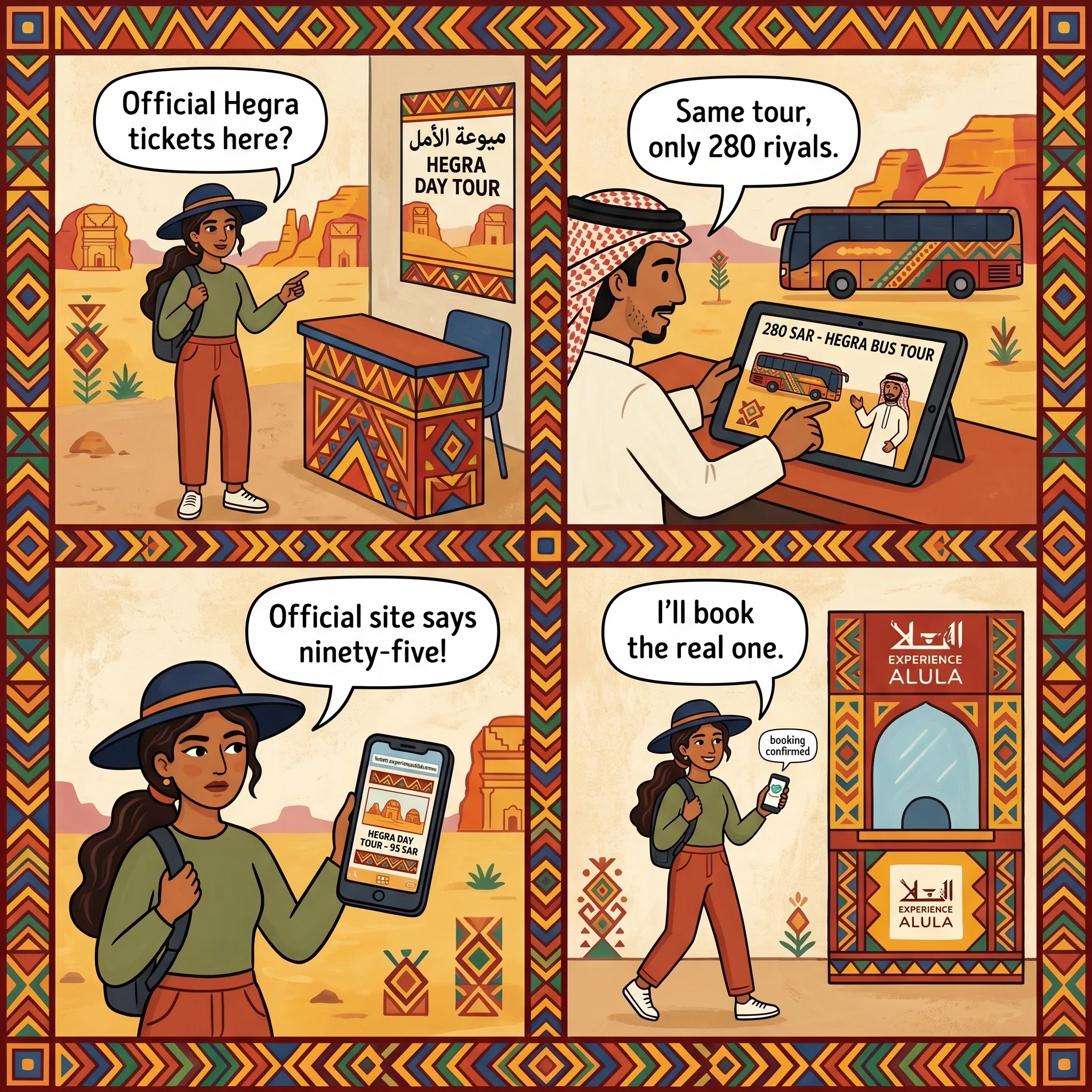 The Lookalike Hegra Ticket Reseller Markup — comic illustration