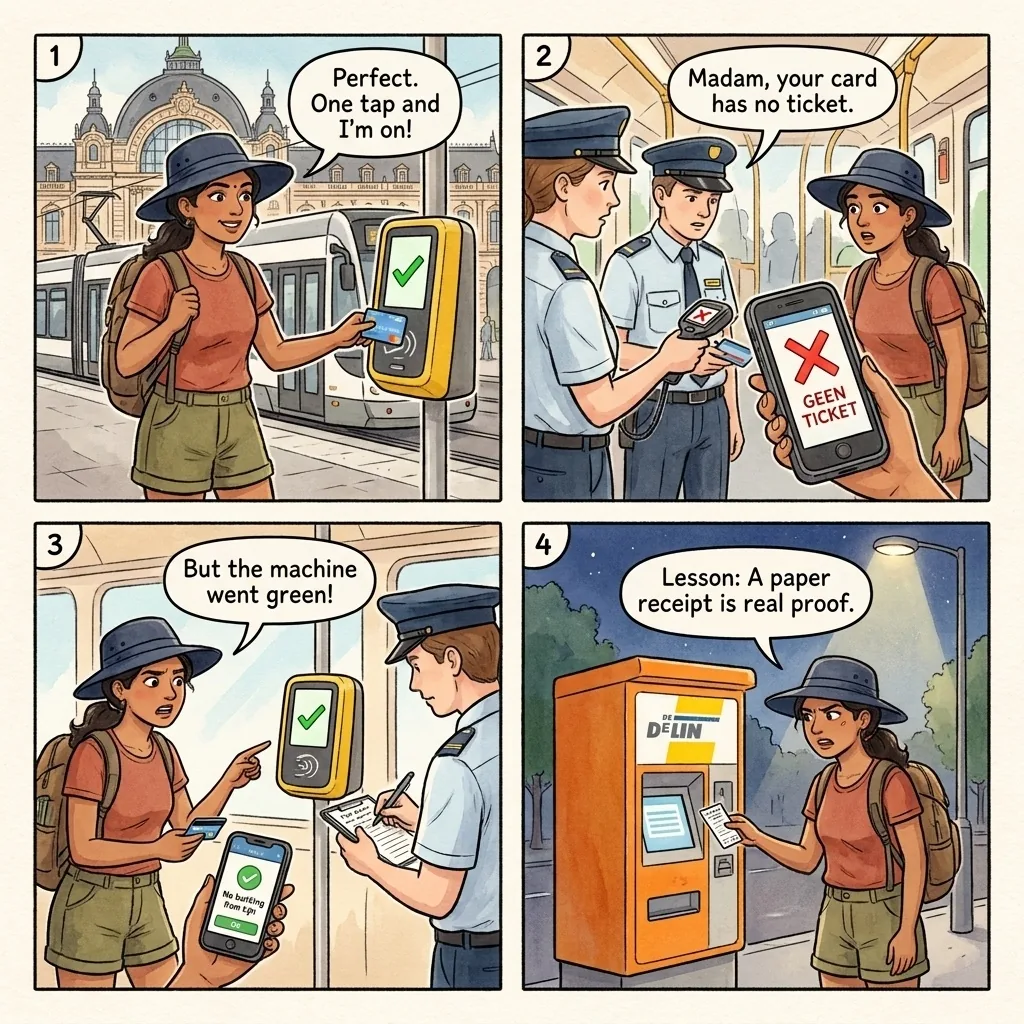 De Lijn Foreign-Card Phantom 127 EUR Fine — comic illustration