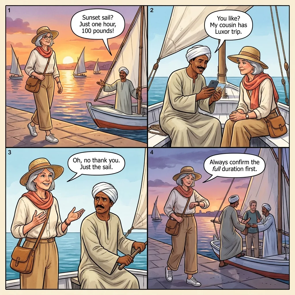 The Felucca Bait-and-Pressure — comic illustration
