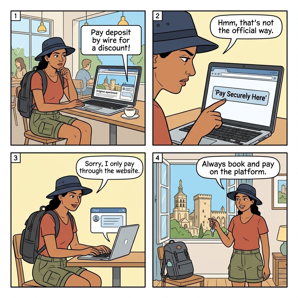 Vacation Rental Fraud — comic illustration