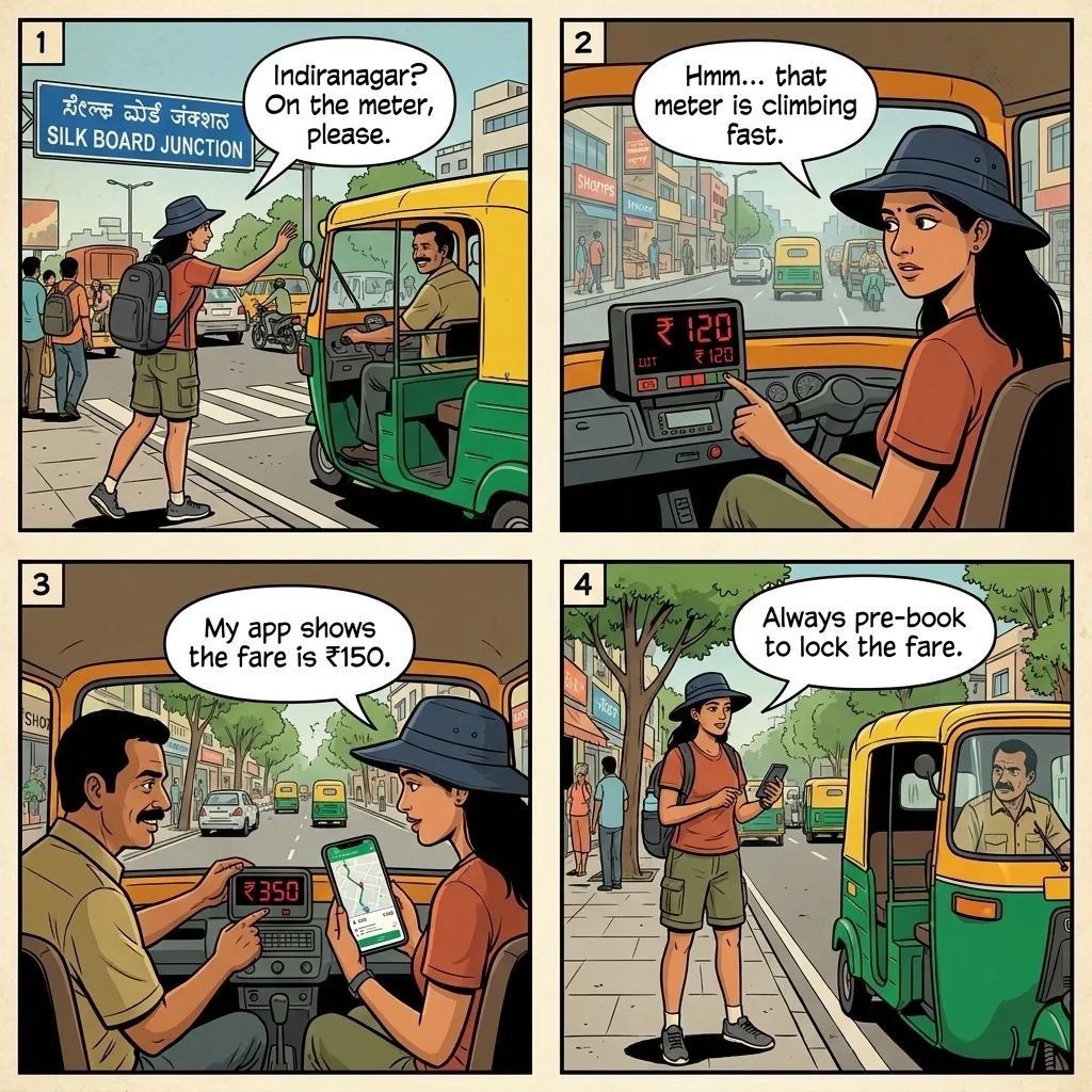 The Silk Board Auto Meter-Speed Trick — comic illustration