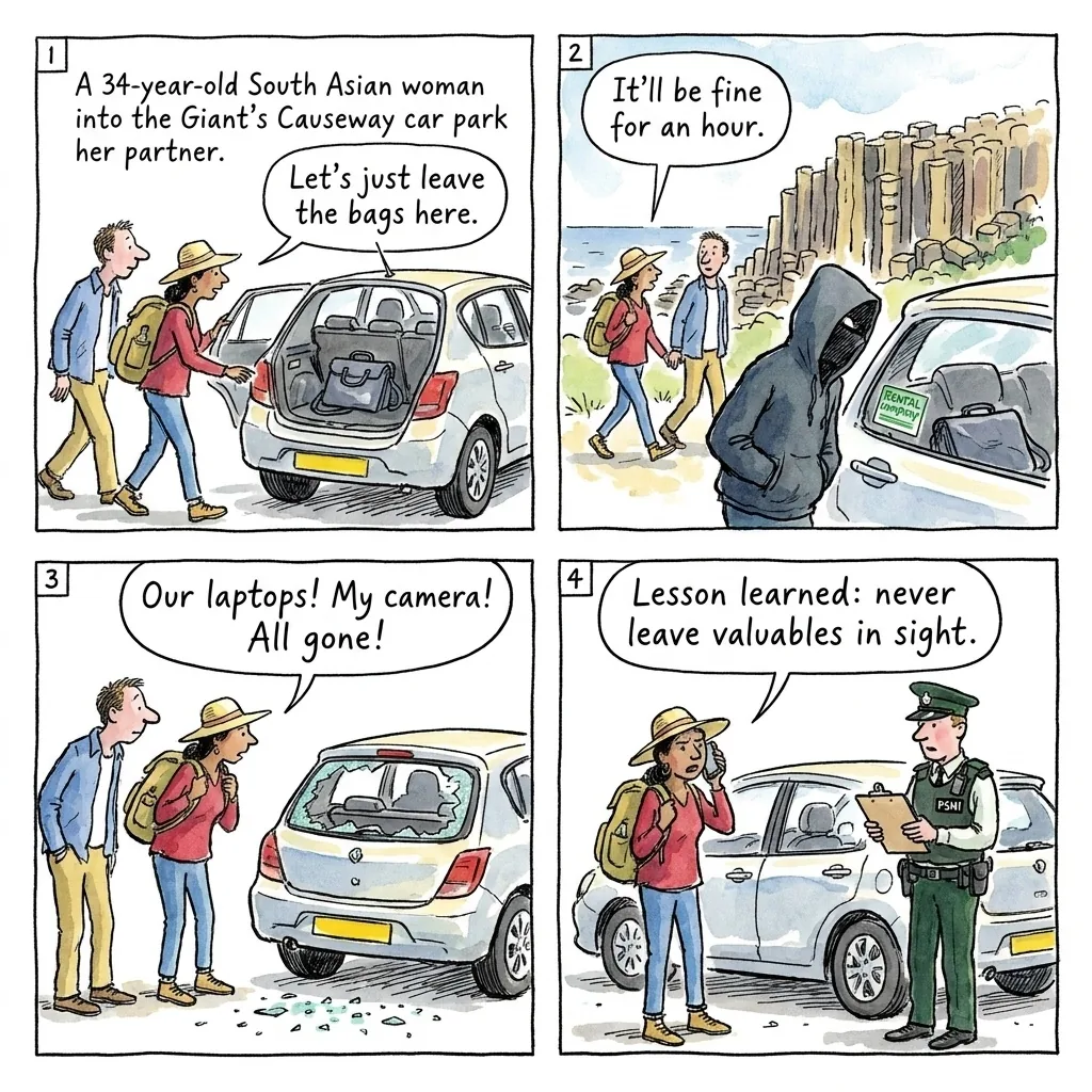 The Giant's Causeway Rental Smash-and-Grab — comic illustration