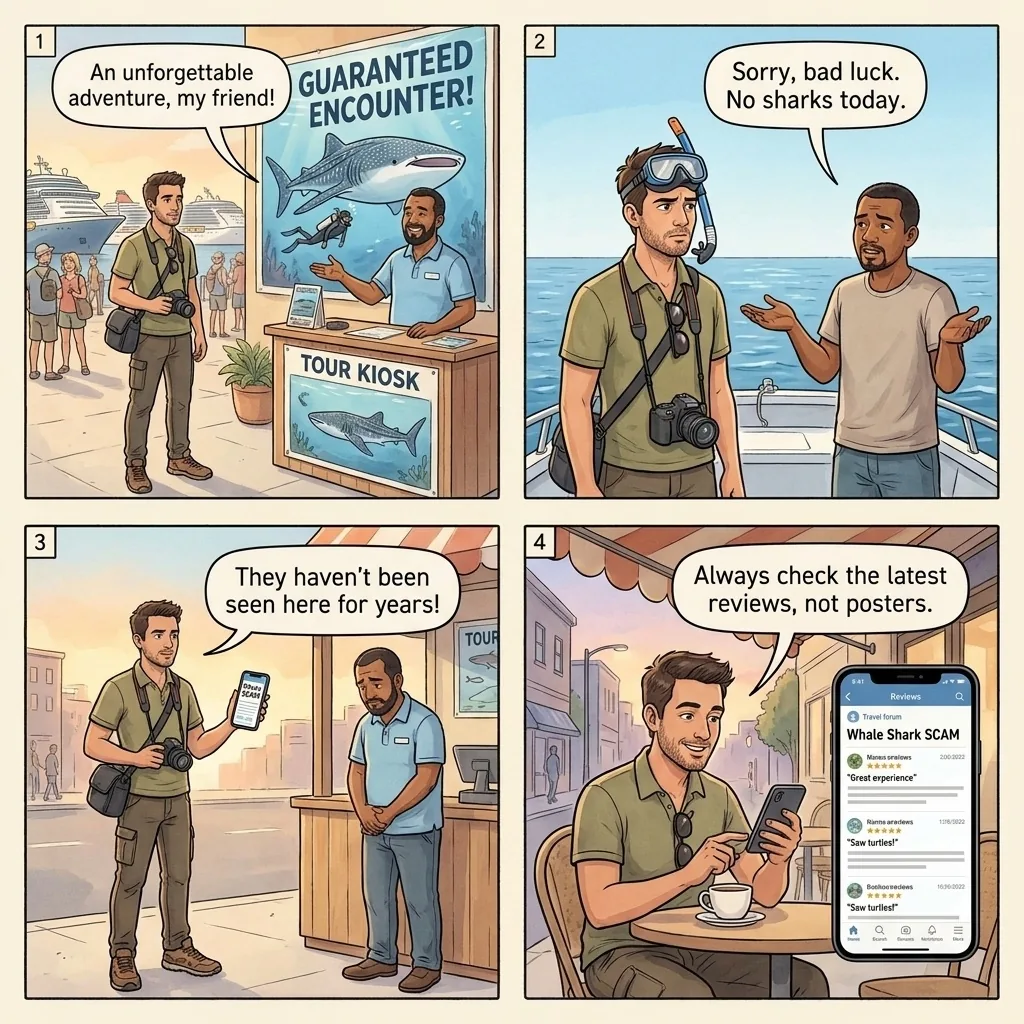 The Whale Shark Promise Tour — comic illustration