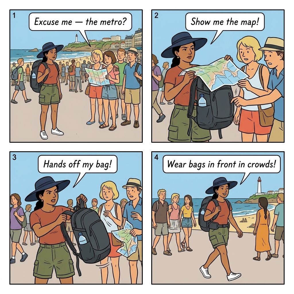 Friendly Bar Overcharging Scam — comic illustration