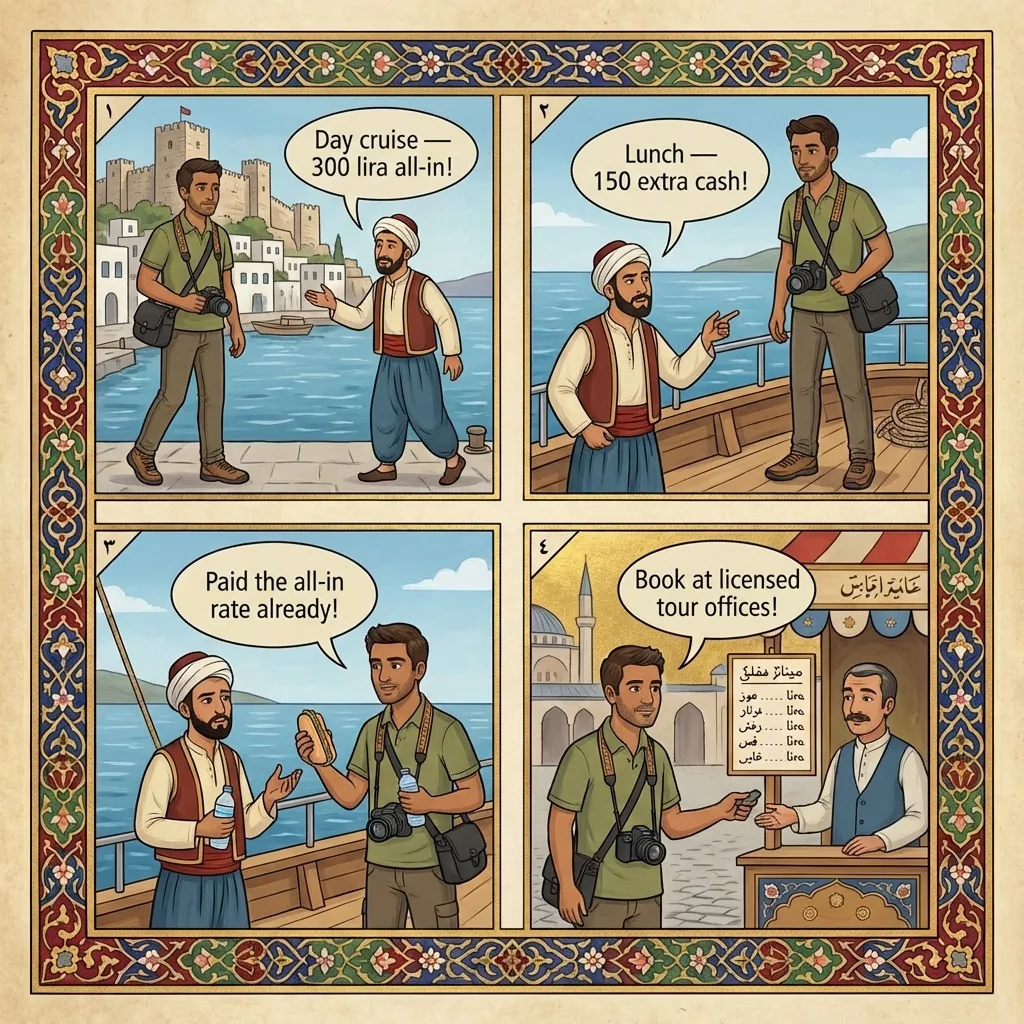 The Gulet Day-Cruise Add-On — comic illustration