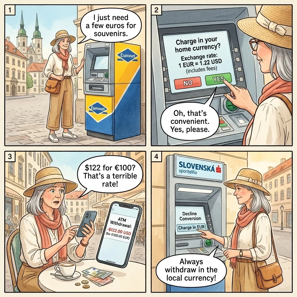 The Old Town Euronet DCC Markup — comic illustration