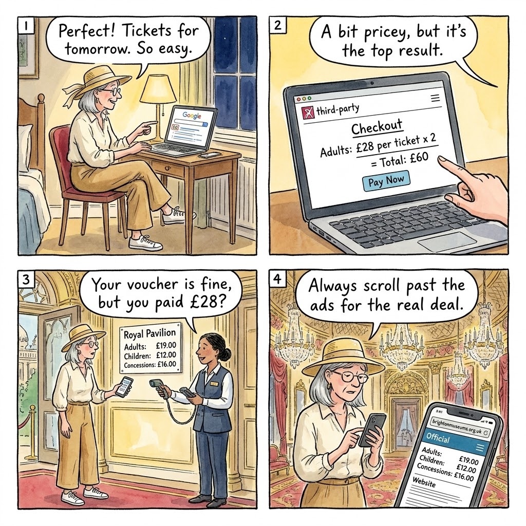 The Royal Pavilion Reseller Markup — comic illustration