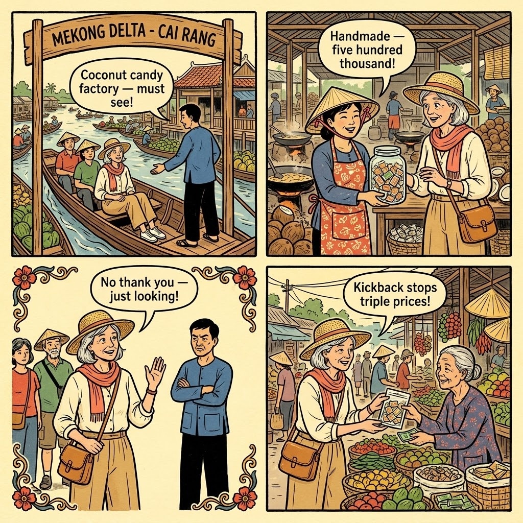 Mekong Delta 'Coconut Candy Factory' & 'Honey Bee Farm' Commission Sto — comic illustration