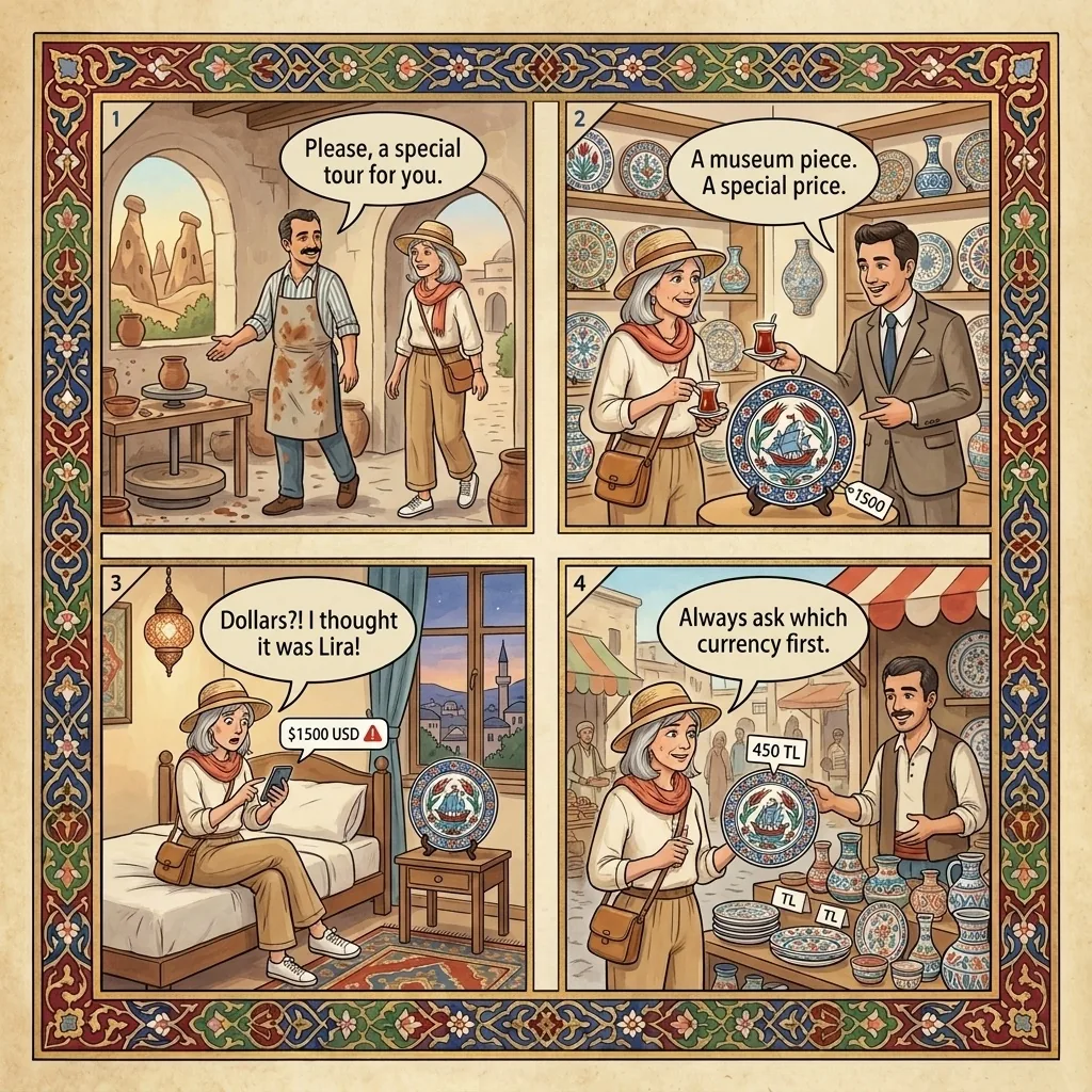 The Pottery Showroom Heist — comic illustration