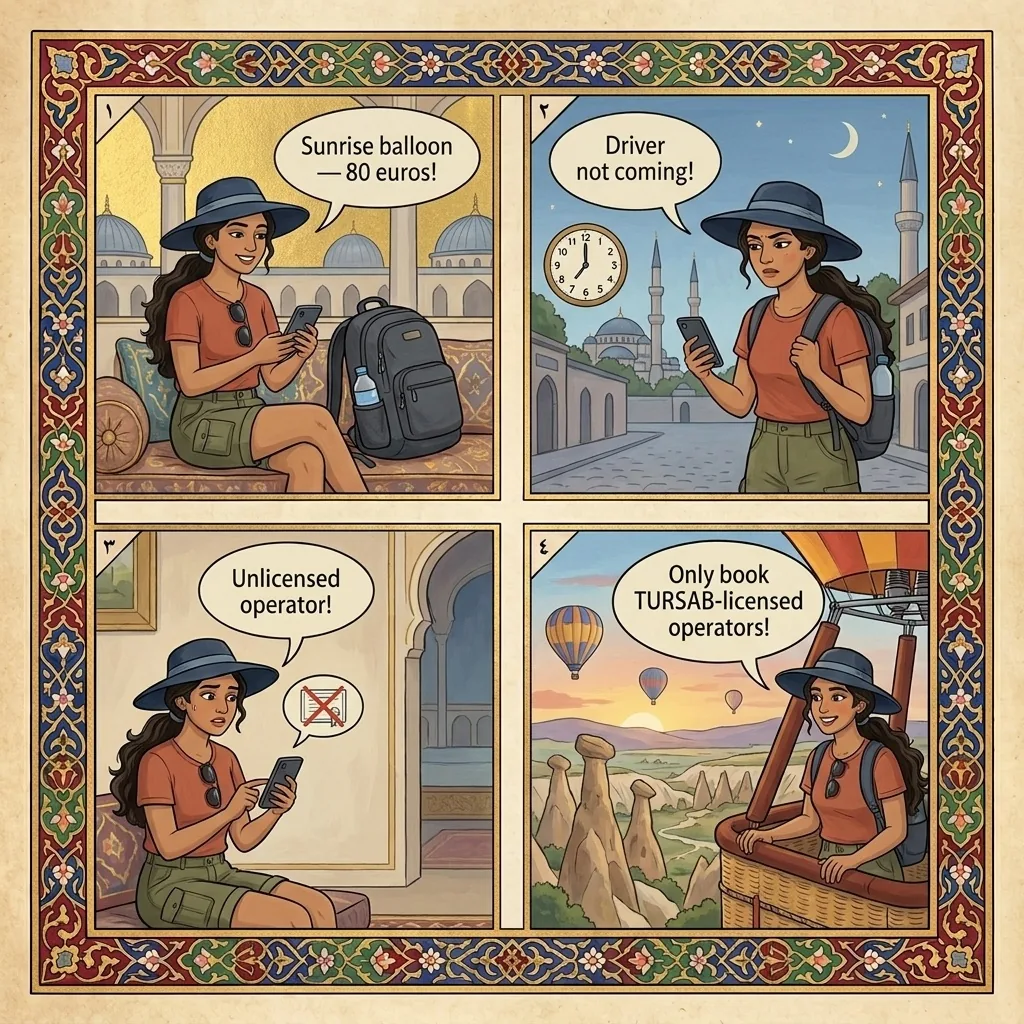 The Phantom Balloon Booking — comic illustration
