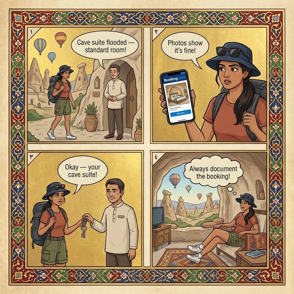 The Cave Hotel Bait-and-Switch — comic illustration