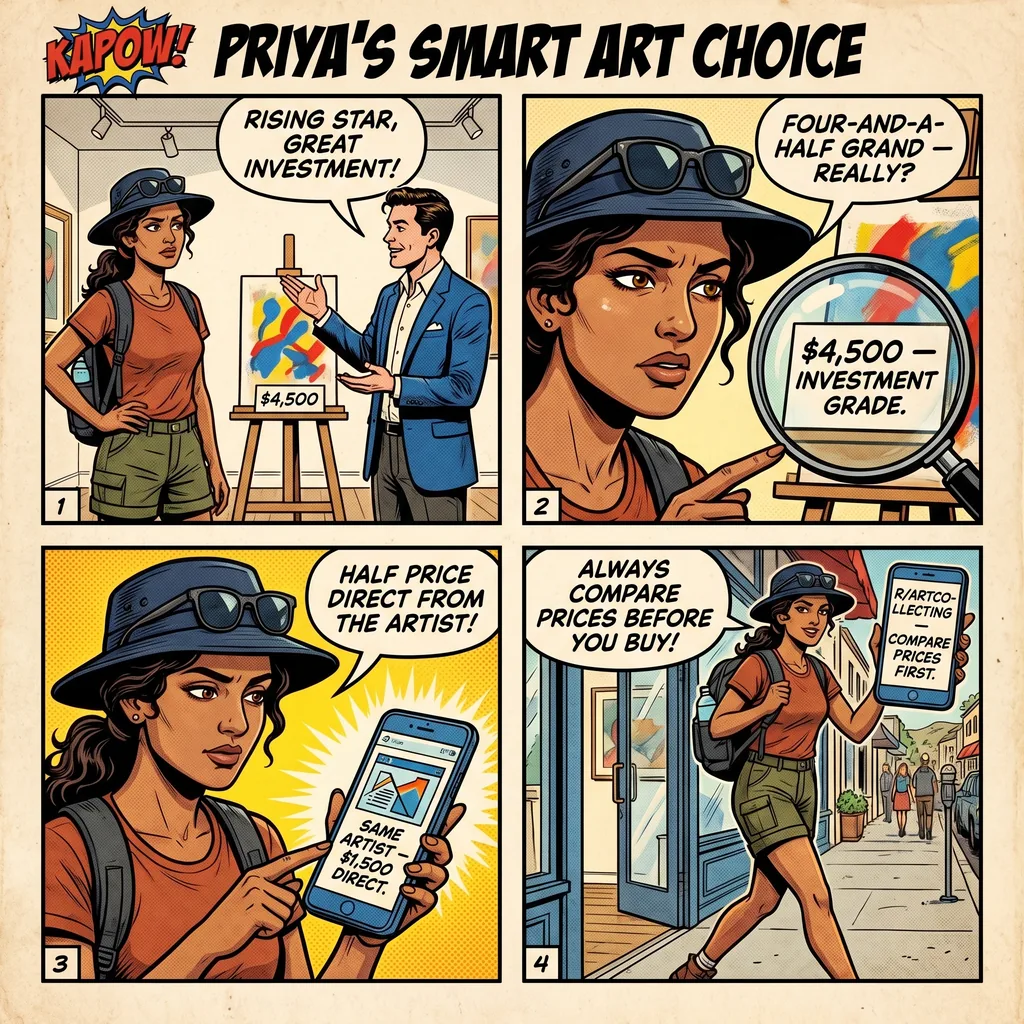 The Gallery Price Inflation — comic illustration