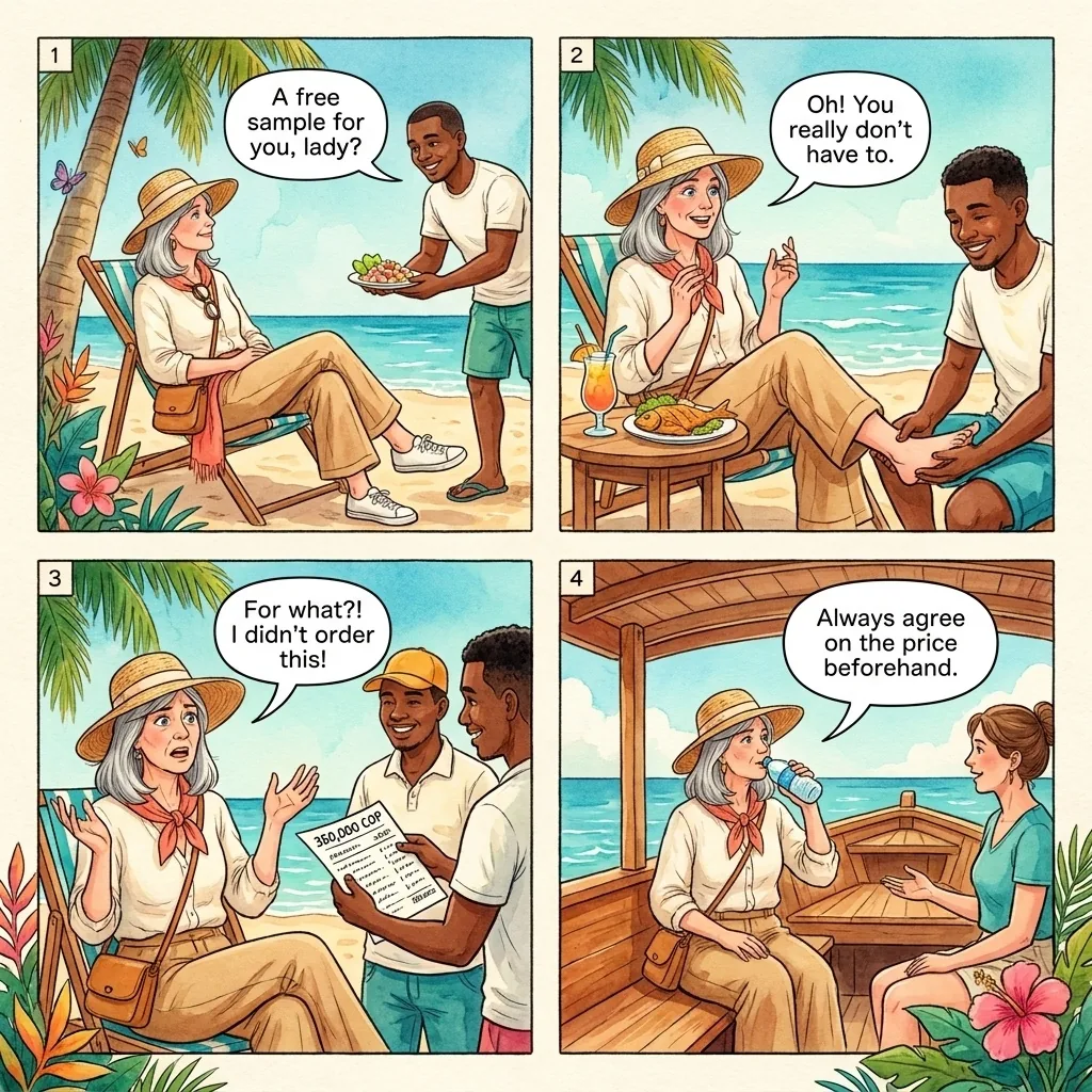Beach Service Ambush — comic illustration