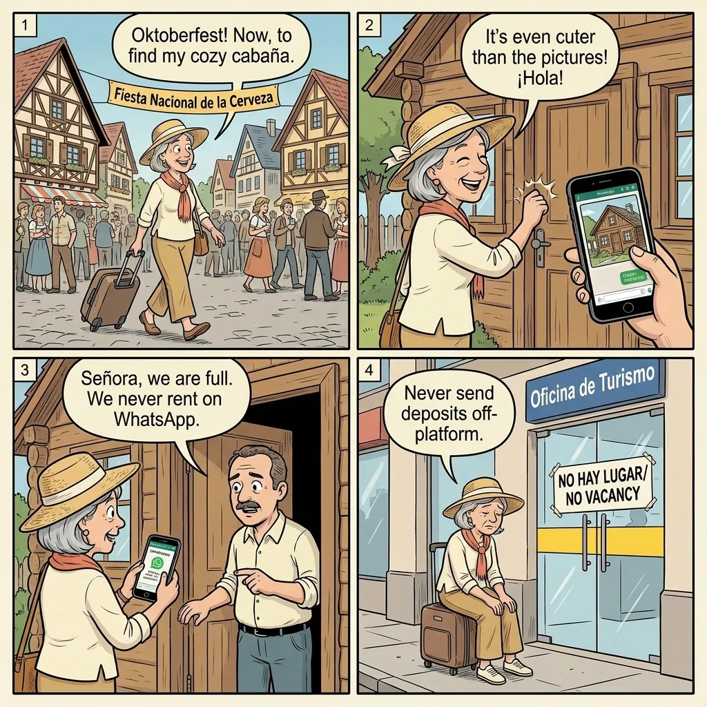 Villa General Belgrano Oktoberfest Accommodation Price Inflation — comic illustration