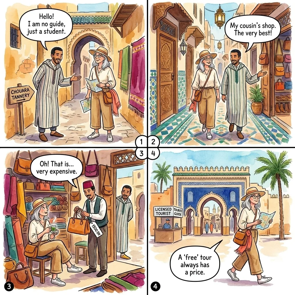 Unofficial 'Free' Guide Commission Tour — comic illustration