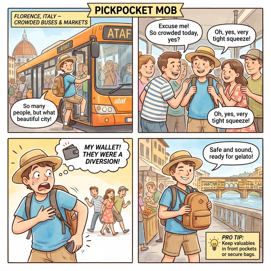 Pickpocket Mob — comic illustration