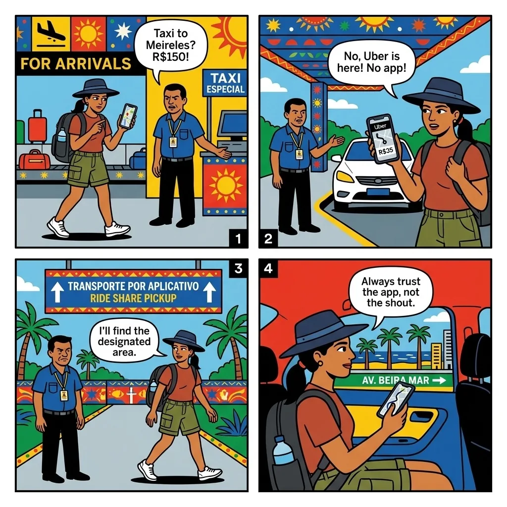 The FOR Special Taxi Kiosk — comic illustration