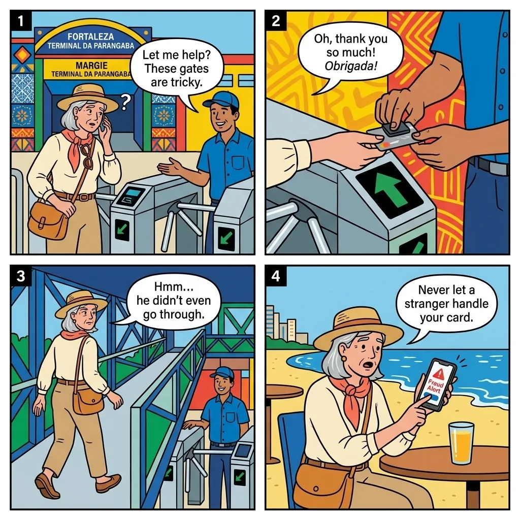 The Parangaba Gate Help — comic illustration
