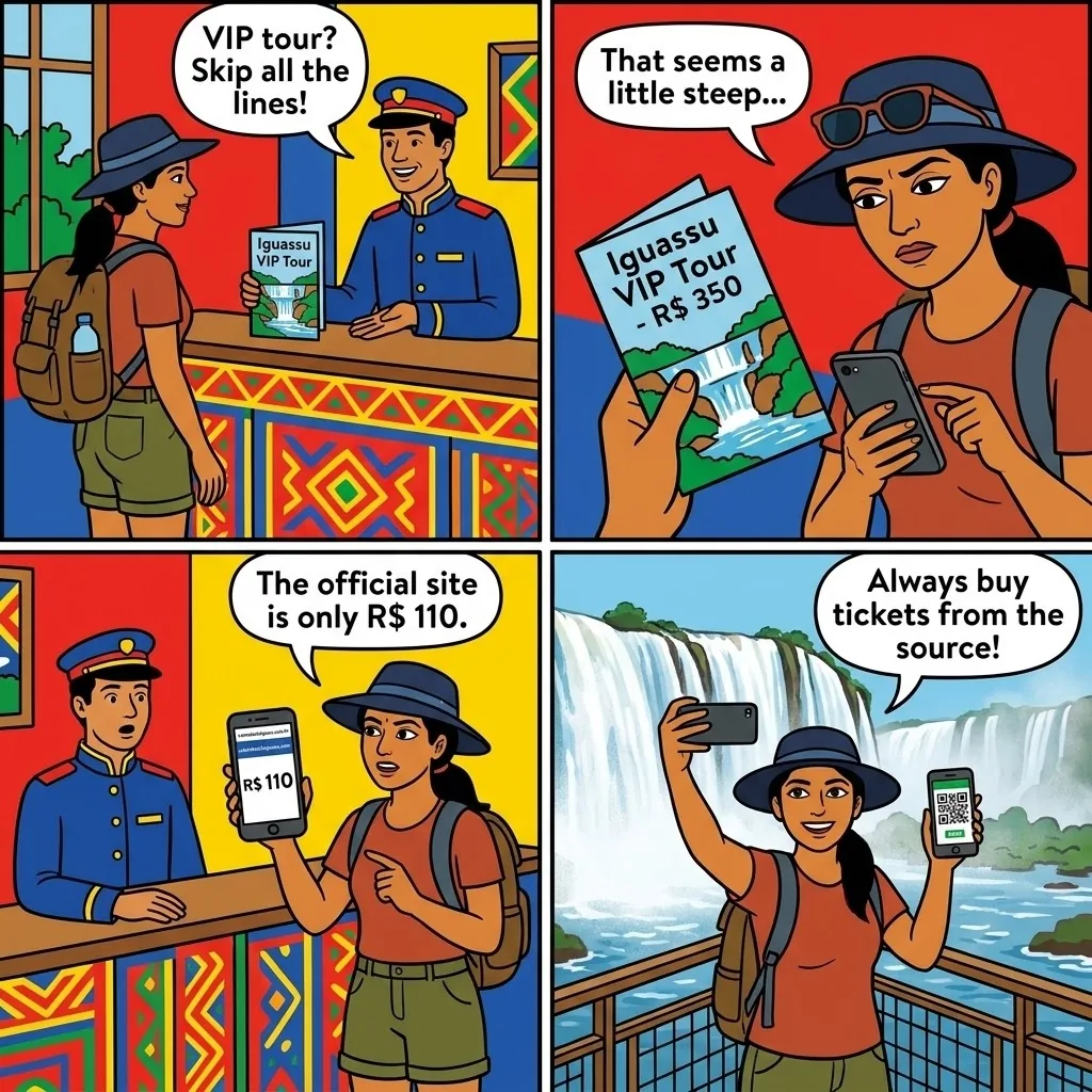 The Iguaçu VIP Skip-the-Line — comic illustration