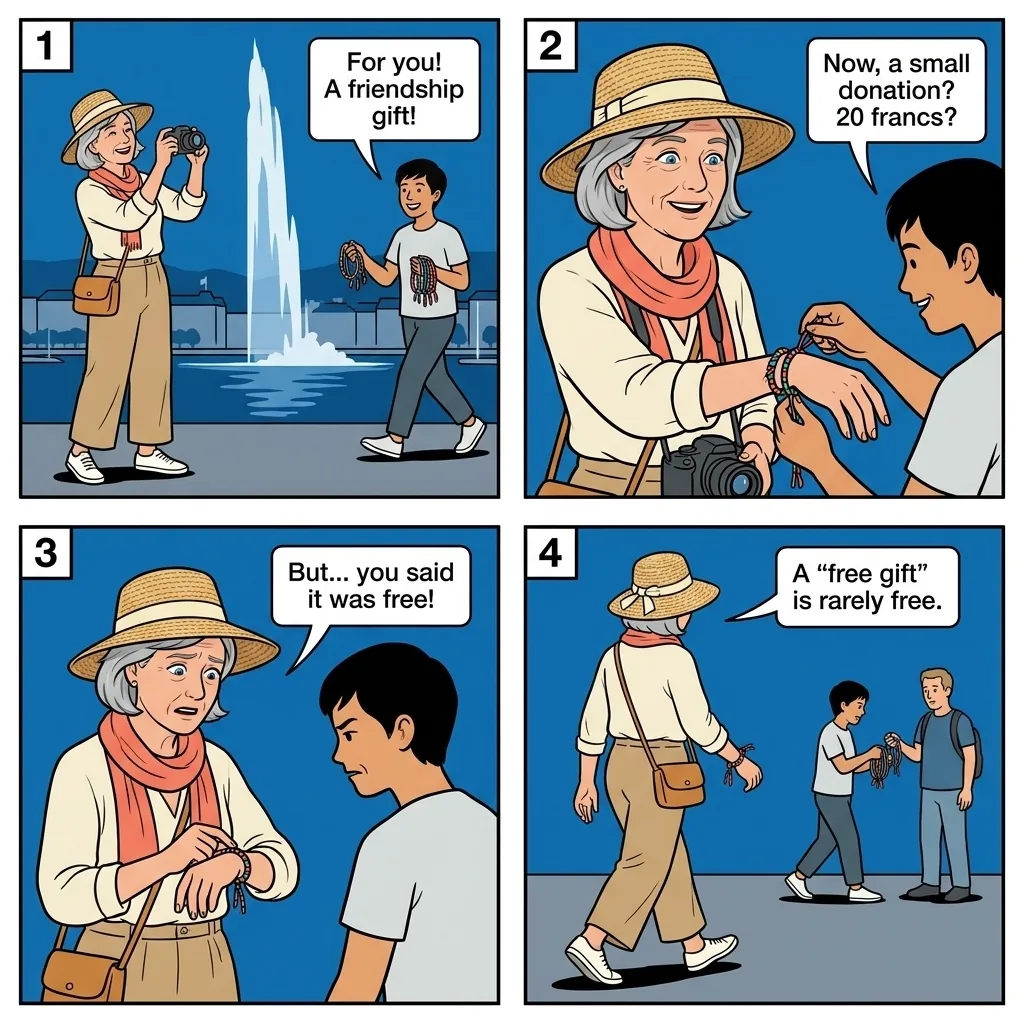 The Friendship Bracelet Force — comic illustration