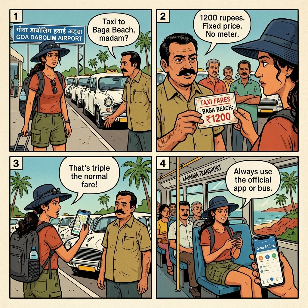 Taxi Mafia Fixed-Rate Extortion — comic illustration