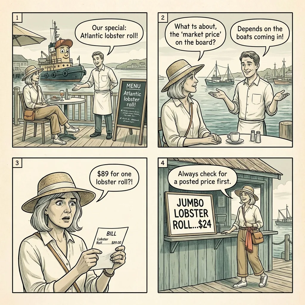 Halifax Waterfront Restaurant Tourist-Trap Pricing — comic illustration