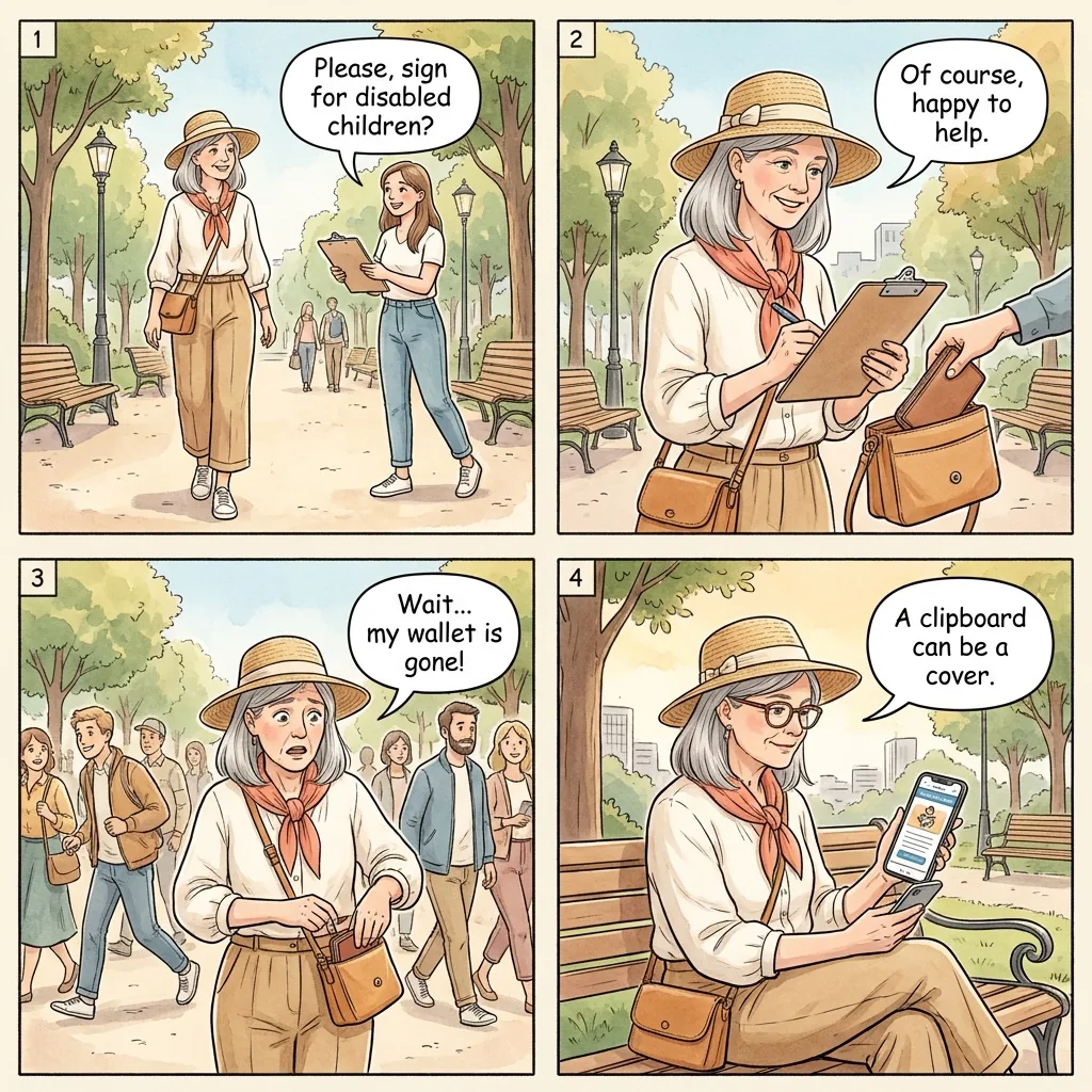 The Petition and Document Check — comic illustration