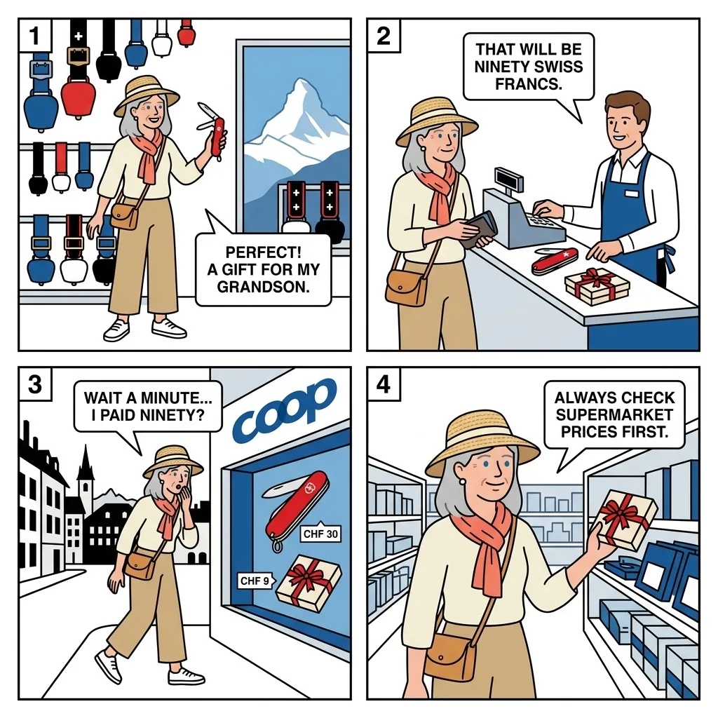 The Souvenir Shop Tourist Tax — comic illustration