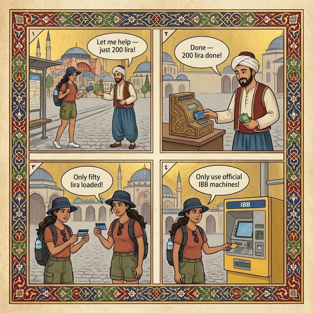Istanbulkart 'Helpful' Overcharge — comic illustration