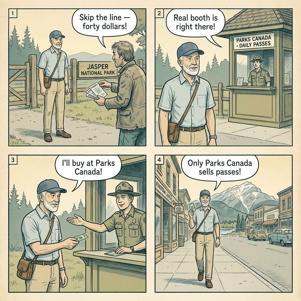 Pursuit Collection Cross-Park Combo-Pass Pricing — comic illustration