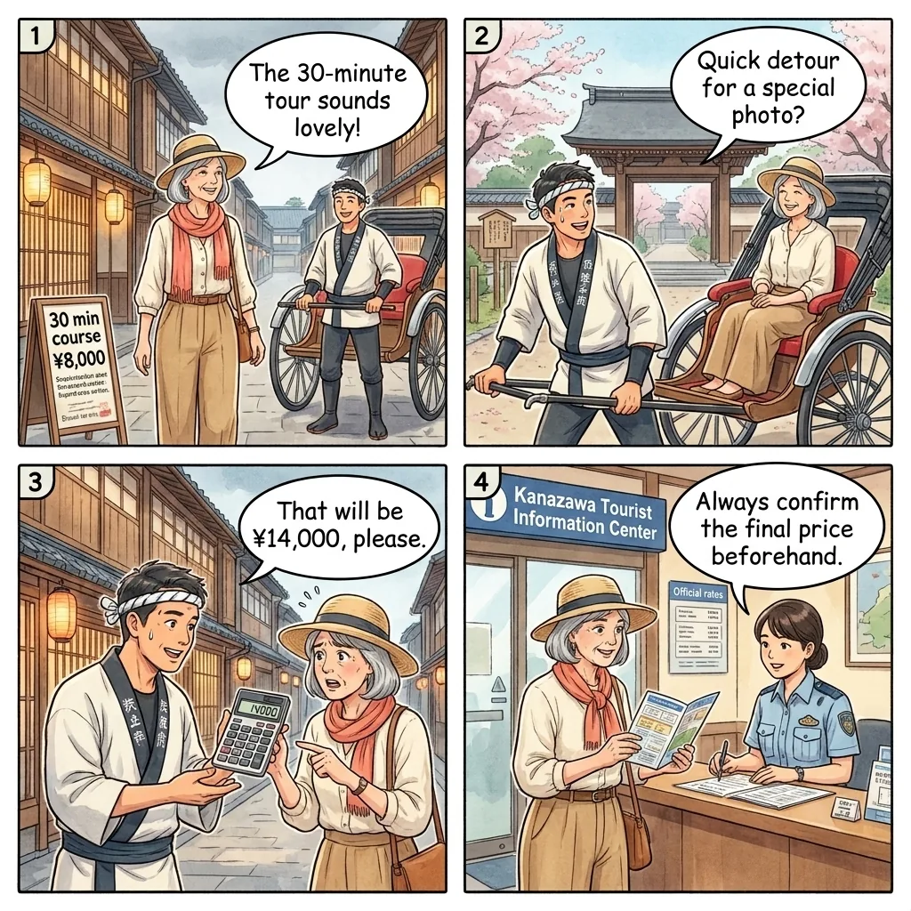 Higashi Chaya Rickshaw Route Extension — comic illustration