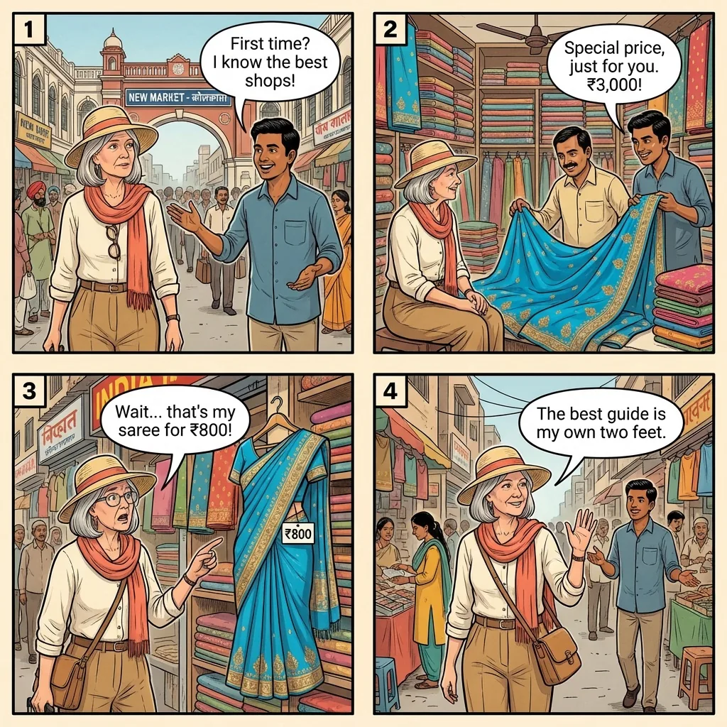 The New Market Commission Guide — comic illustration