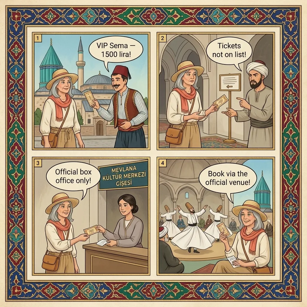 The Fake Sema Ceremony Ticket — comic illustration