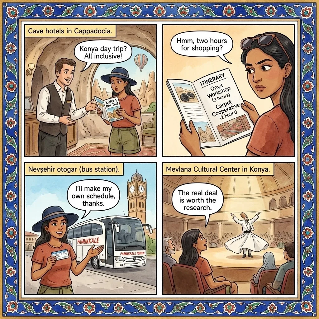 The Cappadocia-Konya Day-Tour Markup — comic illustration